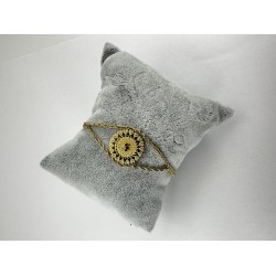 Gold Zincirli Tuğralı Bileklik